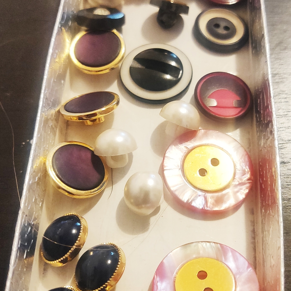 Assorted Vintage Button Collection